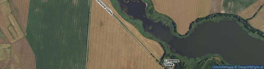 Zdjęcie satelitarne Czerwona Górka ul.